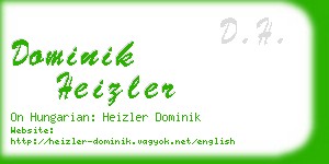 dominik heizler business card